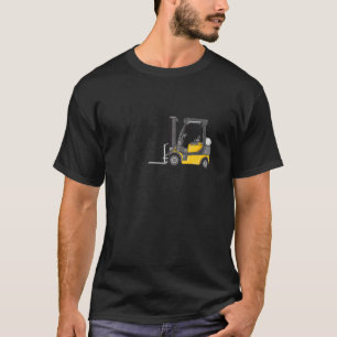 Männlicher Gabelstaplerfahrer und Lagerfahrer für  T-Shirt