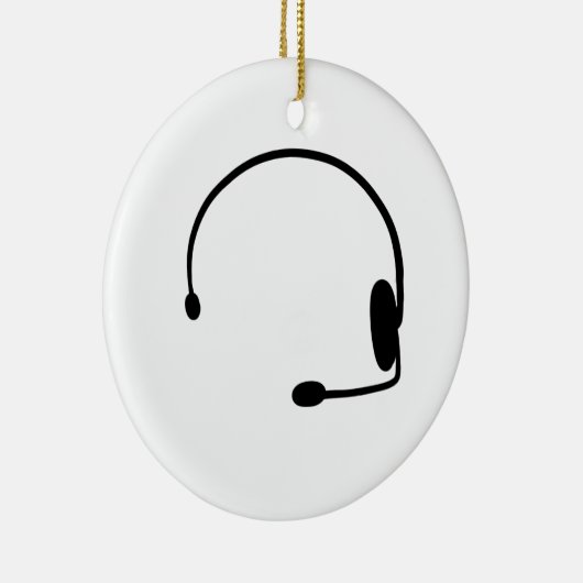 Männlicher Gamer Keramik Ornament (Rechts)