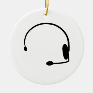 Männlicher Gamer Keramik Ornament