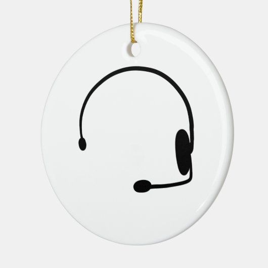 Männlicher Gamer Keramik Ornament (Links)