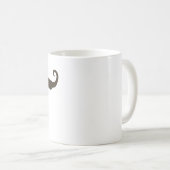 Männlicher gekräuselter Schnurrbart Kaffeetasse (VorderseiteRechts)