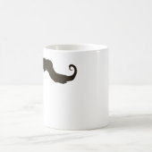 Männlicher gekräuselter Schnurrbart Kaffeetasse (Mittel)