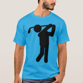 Männlicher Golfer - Golf Symbol T-Shirt