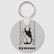 Männlicher Gymnast Schlüsselanhänger