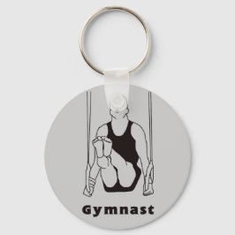 Männlicher Gymnast Schlüsselanhänger