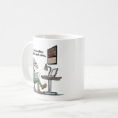 Männlicher Kabinenkrieger Kaffeetasse (Vorderseite Links)