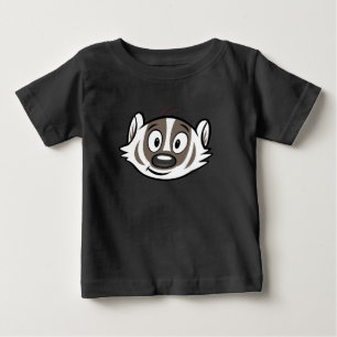 Männlicher Känguru-Dachs-Gesicht Ricky Waschbär- Baby T-shirt