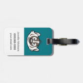 Männlicher Känguru-Dachs-Gesicht Ricky Waschbär-| Gepäckanhänger (Rückseite horizontal)