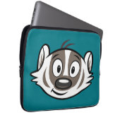 Männlicher Känguru-Dachs-Gesicht Ricky Waschbär-| Laptopschutzhülle (Vorne Rechts)