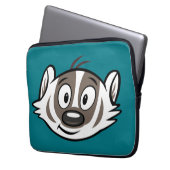 Männlicher Känguru-Dachs-Gesicht Ricky Waschbär-| Laptopschutzhülle (Vorderseite Links)