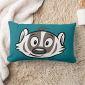 Männlicher Känguru-Dachs-Gesicht Ricky Waschbär-| Lendenkissen (Decke)