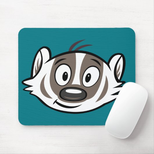 Männlicher Känguru-Dachs-Gesicht Ricky Waschbär-| Mousepad (Mit Mouse)