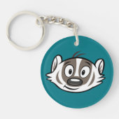 Männlicher Känguru-Dachs-Gesicht Ricky Waschbär-| Schlüsselanhänger (Vorderseite)