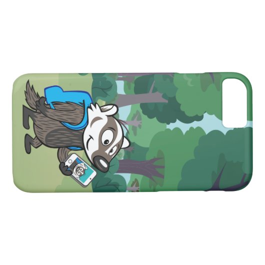 Männlicher Känguru-Dachs Selfie Ricky Waschbär-| Case-Mate iPhone Hülle (Rückseite (Horizontal))