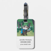 Männlicher Känguru-Dachs Selfie Ricky Waschbär-| Gepäckanhänger (Rückseite vertikal)