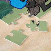 Männlicher Känguru-Dachs Selfie Ricky Waschbär-| Puzzle (Seite)