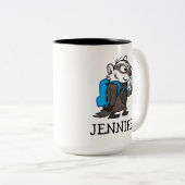 Männlicher Känguru-Dachs Selfie Ricky Waschbär-| Zweifarbige Tasse (VorderseiteRechts)