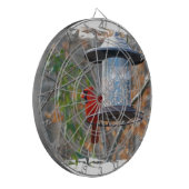 Männlicher Kardinal Dartscheibe (Vorderseite Links)