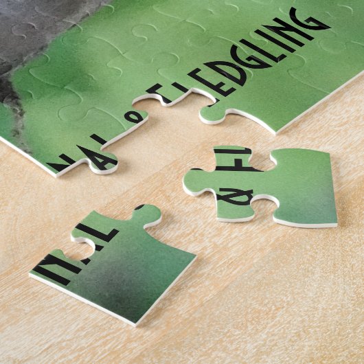 Männlicher Kardinal & Fledgling, Vogelliebhaber Puzzle (Seite)