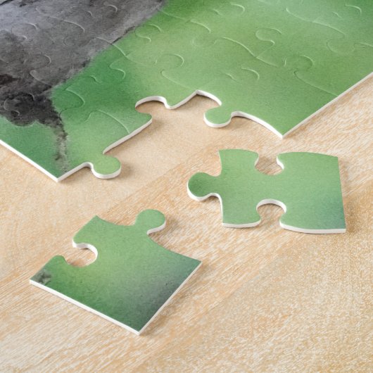 Männlicher Kardinal & Fledgling, Vogelliebhaber Puzzle (Seite)