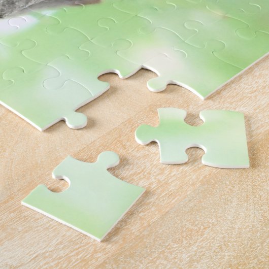 Männlicher Kardinal Fledgling, Vogelliebhaber Puzzle (Seite)