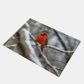 Männlicher Kardinal Fußmatte (Schrägansicht)