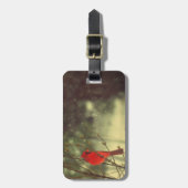 Männlicher Kardinal Gepäckanhänger (Vorderseite vertikal)
