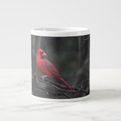 Männlicher Kardinal Jumbo-Tasse (Vorderseite)