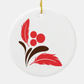 Männlicher Kardinal Keramik Ornament (Hinten)