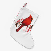 Männlicher Kardinal Kleiner Weihnachtsstrumpf (Vorderansicht (hängend))