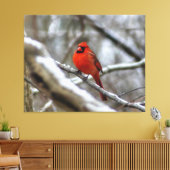 Männlicher Kardinal Leinwanddruck (Insitu (Wohnzimmer))
