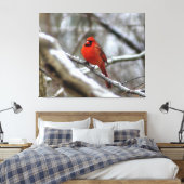 Männlicher Kardinal Leinwanddruck (Insitu (Schlafzimmer))