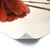 Männlicher Kardinal Poster (Ecke)