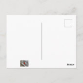Männlicher Kardinal Postkarte (Rückseite)