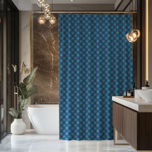 Männlicher Karierter Vorhang Blau Tartan Geschenk