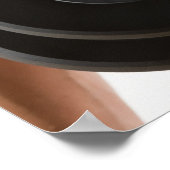 Männlicher Karosseriebauer mit Flechtgewicht Poster (Ecke)