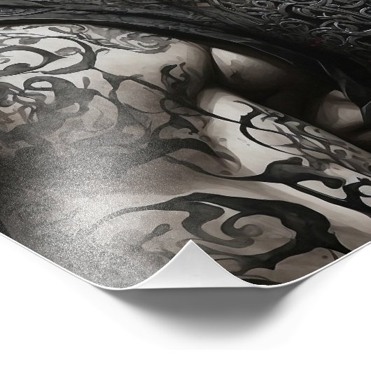 Männlicher Keltischer Warrior A Fotodruck (Ecke)