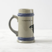 Männlicher Killerwal Stein Bierglas (Links)