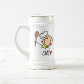 Männlicher Koch Bierglas (Links)