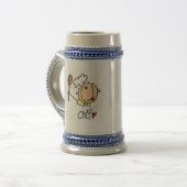 Männlicher Koch Bierglas (Vorderseite Links)