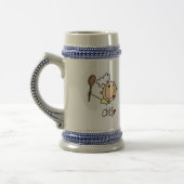 Männlicher Koch Bierglas (Links)
