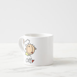 Männlicher Koch Espressotasse