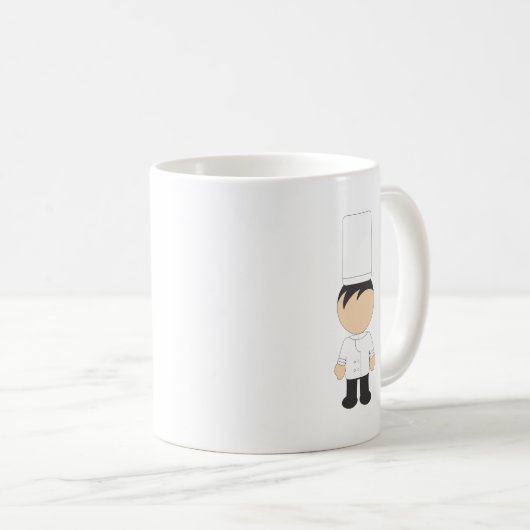 Männlicher Koch Kaffeetasse (VorderseiteRechts)