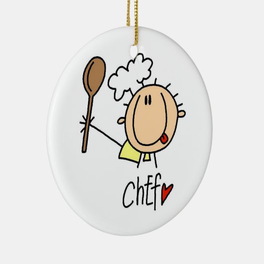 Männlicher Koch Keramikornament (Rechts)