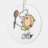 Männlicher Koch Keramikornament (Links)