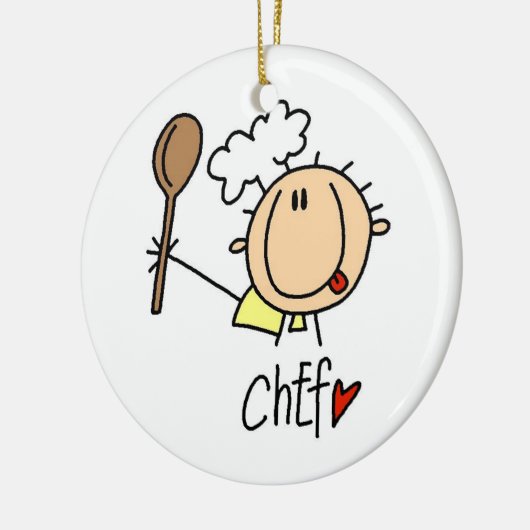 Männlicher Koch Keramikornament (Links)