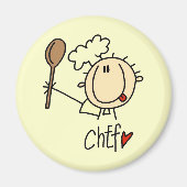 Männlicher Koch Magnet (Vorne)