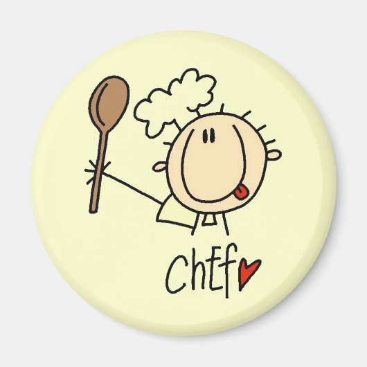 Männlicher Koch Magnet (Vorne)
