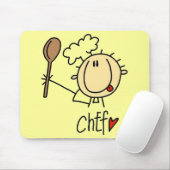 Männlicher Koch Mousepad (Mit Mouse)