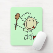 Männlicher Koch Mousepad (Mit Mouse)
